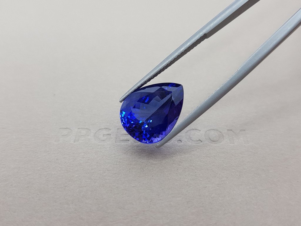 Pear cut rich tanzanite 7.87 ct Image №4