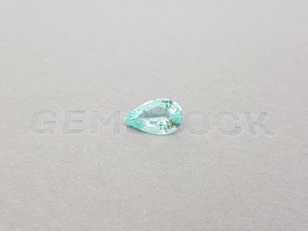 Blue Paraiba, pear cut, 2.03 ct, Mozambique, GIA Image №1