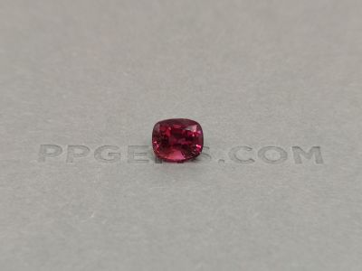 Burmese red spinel, cushion cut 3.26 ct photo