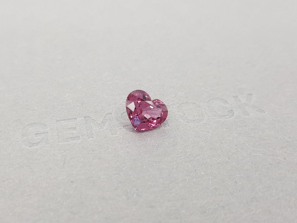 Intense purple heart cut spinel 2.46 ct, Burma Image №2
