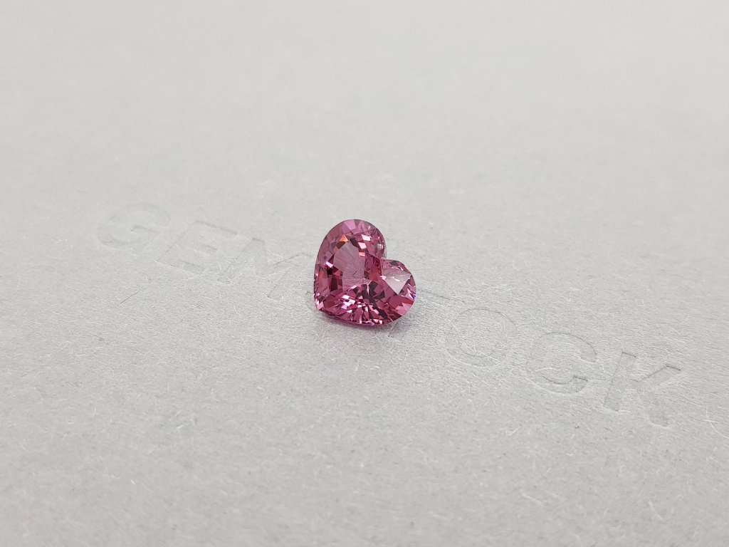 Intense purple heart cut spinel 2.46 ct, Burma Image №3