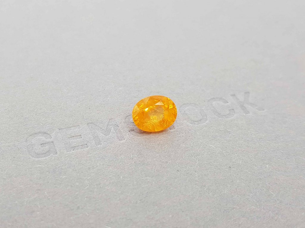 Spessartine Fanta color oval cut 3.17 ct, Nigeria Image №2