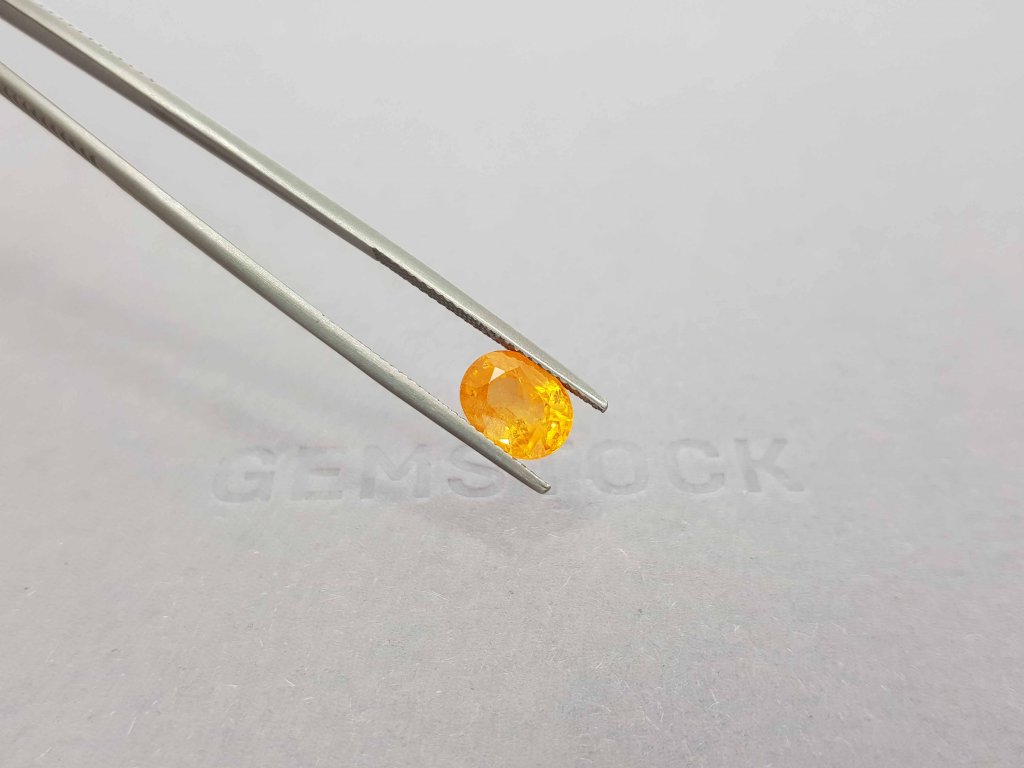 Spessartine Fanta color oval cut 3.17 ct, Nigeria Image №5