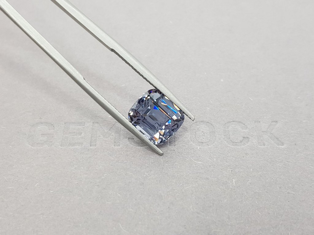 Cushion cut steel spinel 4.99 ct, Tanzania Image №2