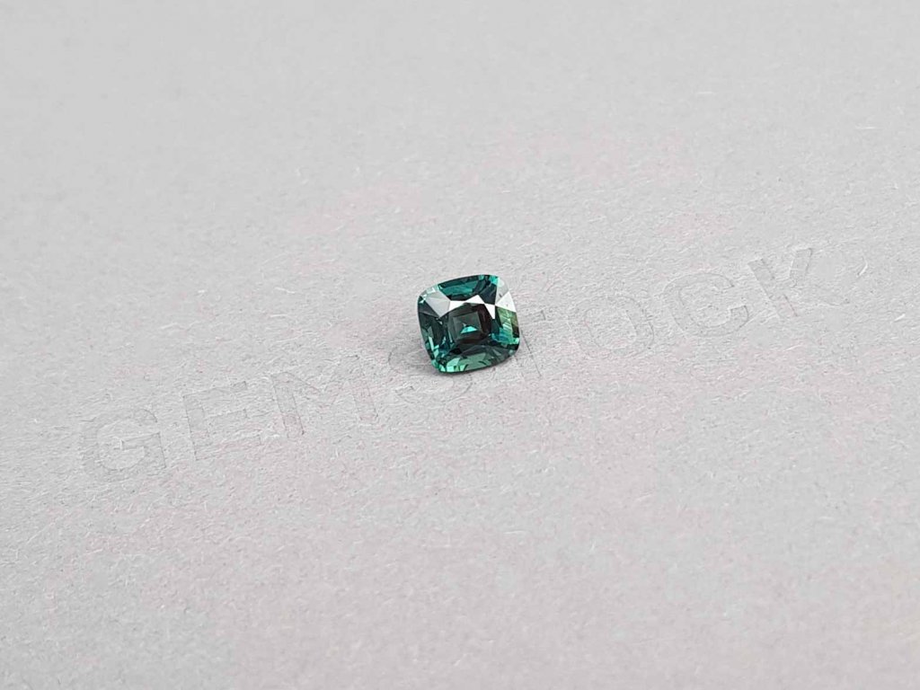 Ring with untreated Teal sapphire 1.40 ct in 18K white gold Image №6