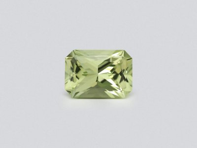 Rare untreated green sapphire in radiant cut 1.13 carats, Madagascar photo