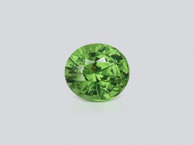 Yellowish green tsavorite garnet round cut 1.14 ct, Tanzania photo