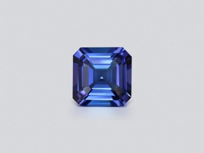 Blue tanzanite in asscher cut 5.82 carats, Tanzania photo