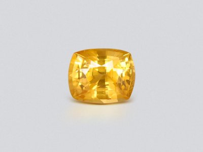Vivid yellow sapphire in cushion cut 1.94 carats, Sri Lanka photo