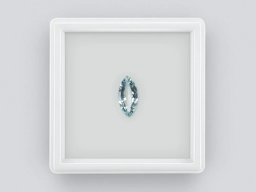 Marquise cut aquamarine 0.89 carats, Africa Image №1
