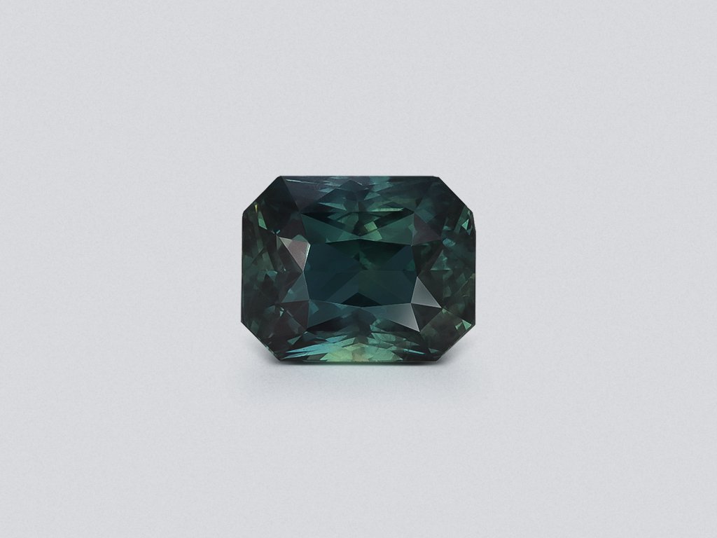 Unheated Teal sapphire radiant cut 2.24 carats, Sri Lanka Image №1