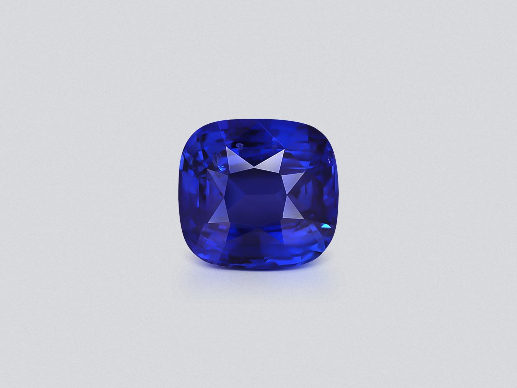 Sapphire Royal Blue cushion cut 13.12 carats, Sri Lanka  Image №1