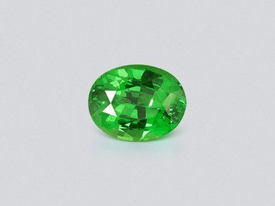Garnet tsavorite  Intense Green oval cut 2.54 carats, Tanzania  photo