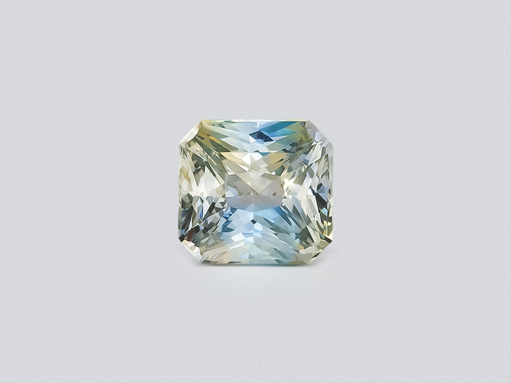 Unheated sapphire Bi-color radiant cut 2.15 carats, Madagascar Image №1