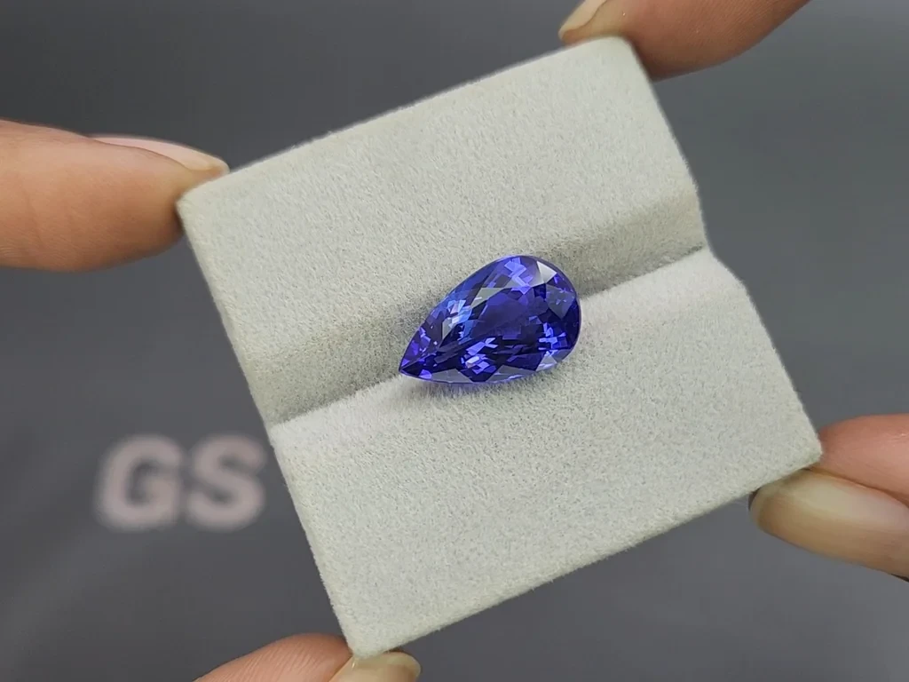 Tanzanite pear cut 7.22 carats, Tanzania Image №4