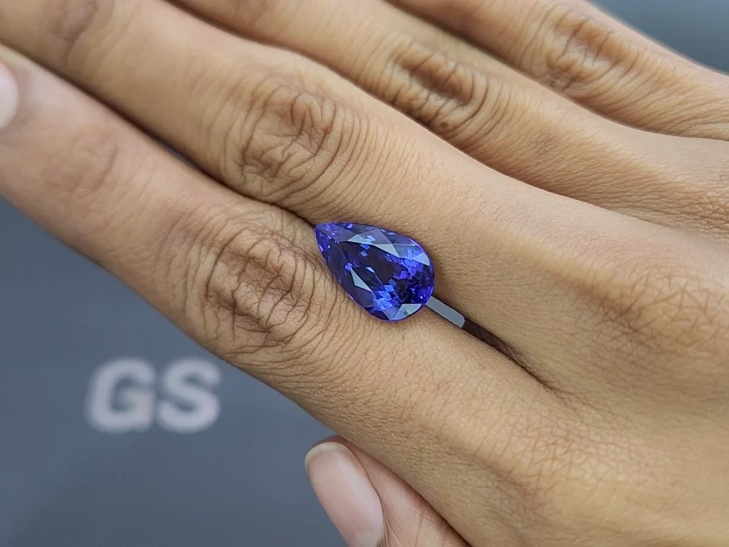 Tanzanite pear cut 7.22 carats, Tanzania Image №2