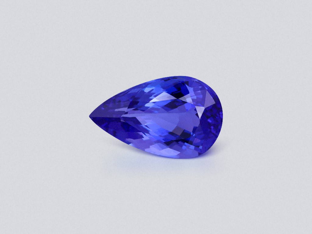 Tanzanite pear cut 7.22 carats, Tanzania Image №1