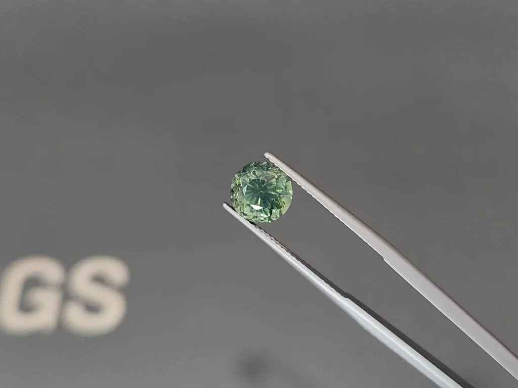 Unheated sapphireTeal round cut 4.00 carats, Madagascar Image №3