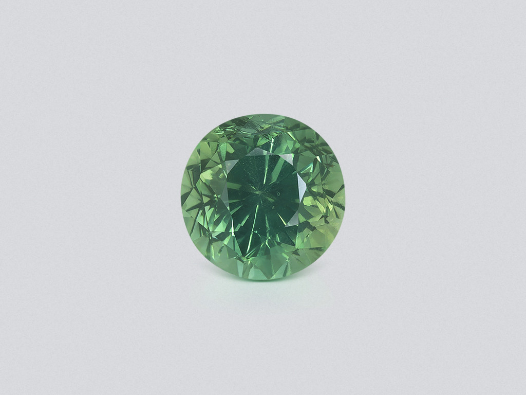 Unheated sapphireTeal round cut 4.00 carats, Madagascar Image №1