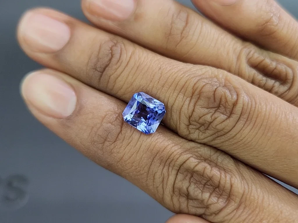 Blue sapphire radiant cut 4.05 carats, Sri Lanka Image №2