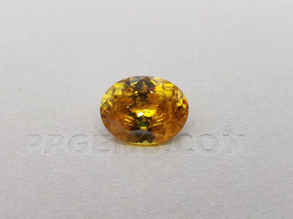 Golden sphene 9.82 ct, Madagascar Image №2