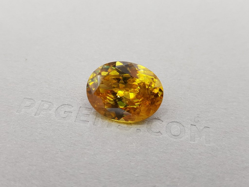 Golden sphene 9.82 ct, Madagascar Image №3