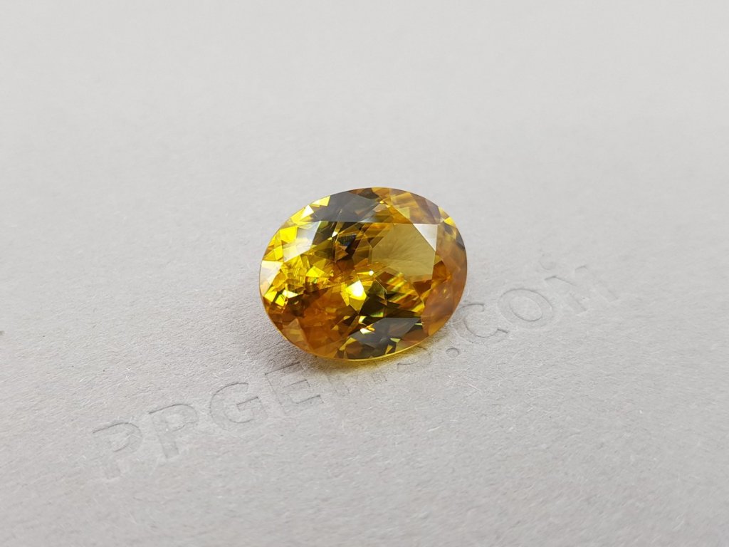Golden sphene 9.82 ct, Madagascar Image №4