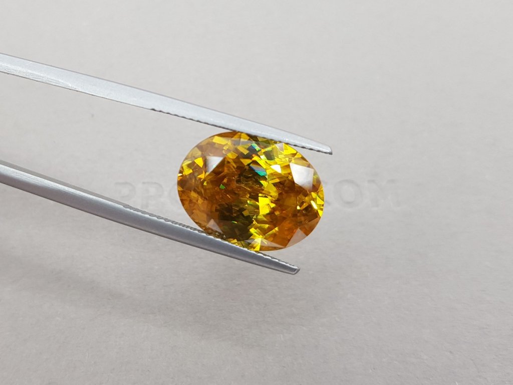 Golden sphene 9.82 ct, Madagascar Image №5