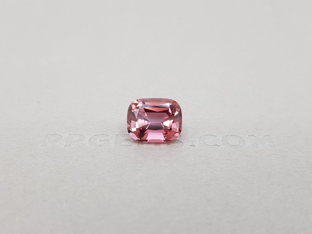 Cushion cut orange-pink rubellite 3.02 ct Image №1