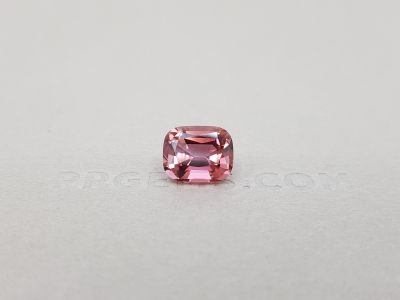 Cushion cut orange-pink rubellite 3.02 ct photo
