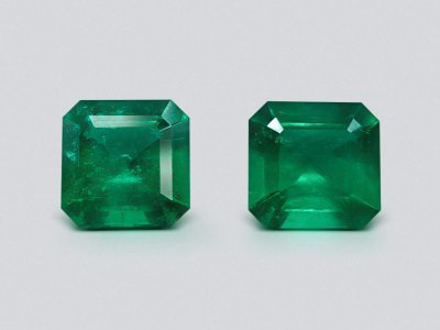 Pair of Colombian Muzo Green emeralds 4.45 ct photo