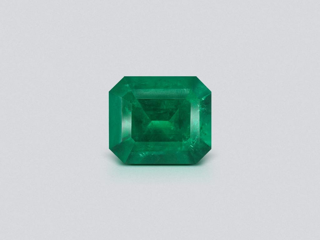 Intense emerald octagon cut 1.32 ct, Colombia Image №1