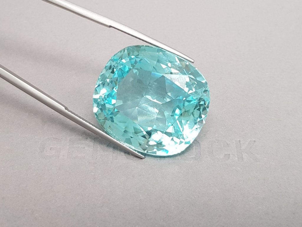 Large сushion сut Paraiba blue tourmaline 67.50 ct, Mozambique Image №5