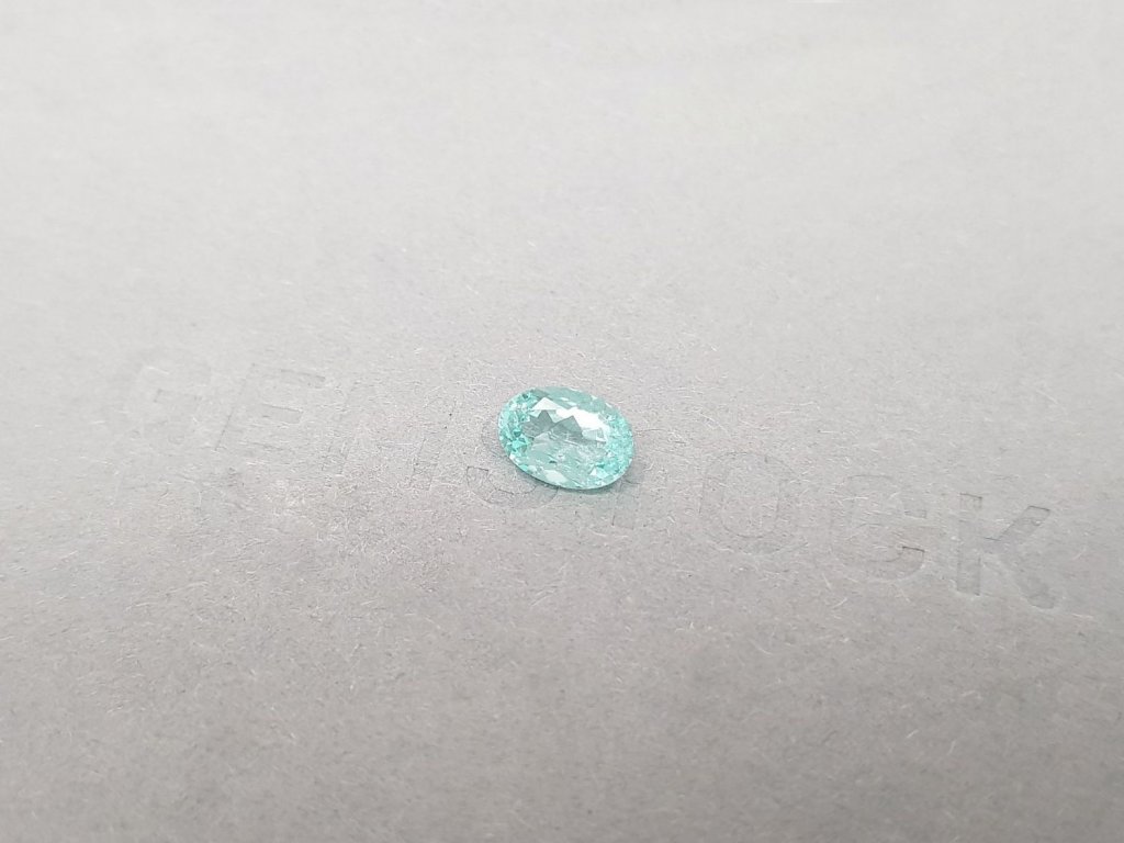 Paraiba tourmaline in oval cut 0.77 ct, Mozambique Image №4