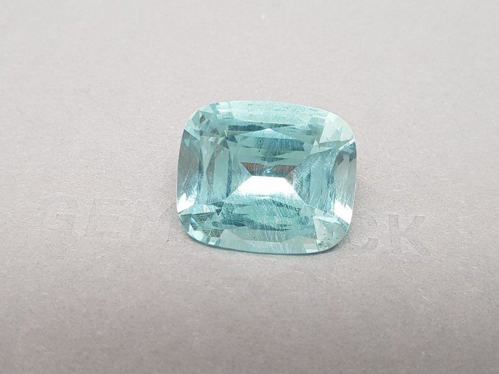 Large blue aquamarine from Nigeria 30.31 ct cushion cut Image №3