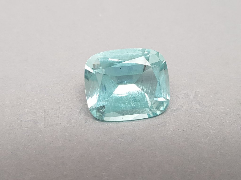 Large blue aquamarine from Nigeria 30.31 ct cushion cut Image №2