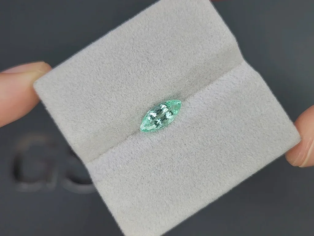 Greenish-blue Paraiba tourmaline marquise cut 1.28 carats Image №4