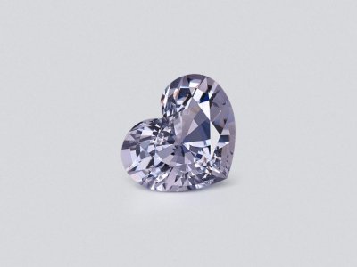 Steel grey spinel heart shape 2.33 carats, Burma photo