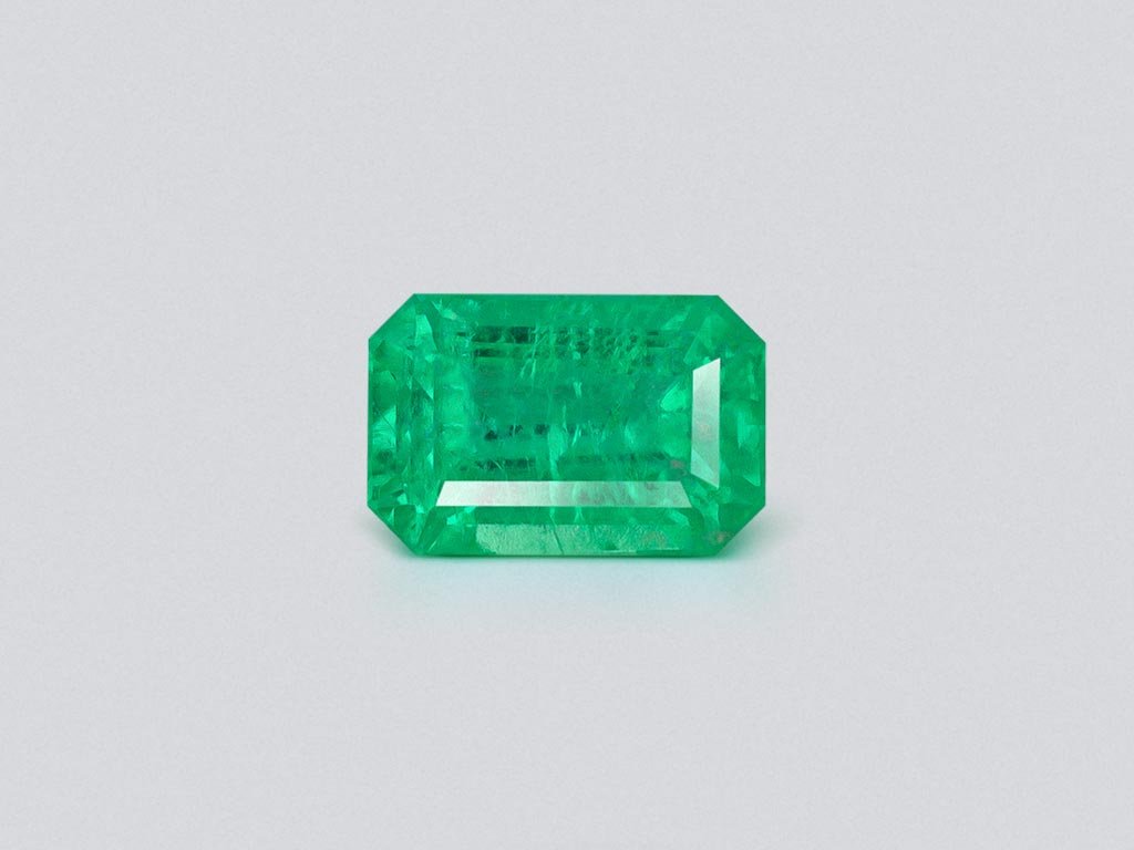 Emerald Intense Green octagon cut 1.25 carats, Panjshir Image №1