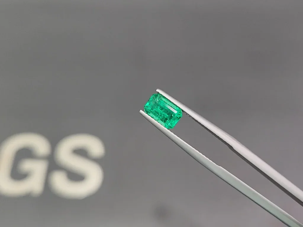 Emerald Intense Green octagon cut 1.25 carats, Panjshir Image №3