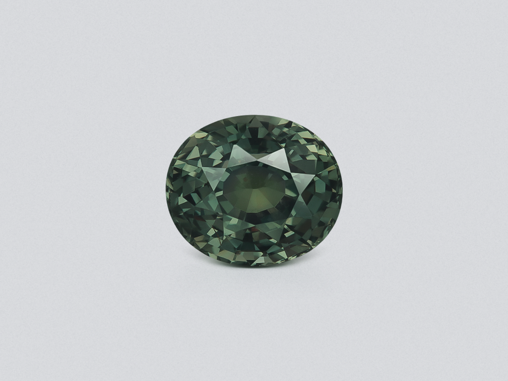 Unheated Teal sapphire oval cut  2.53 carats, Sri Lanka Image №1