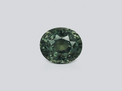 Unheated Teal sapphire oval cut  2.53 carats, Sri Lanka photo