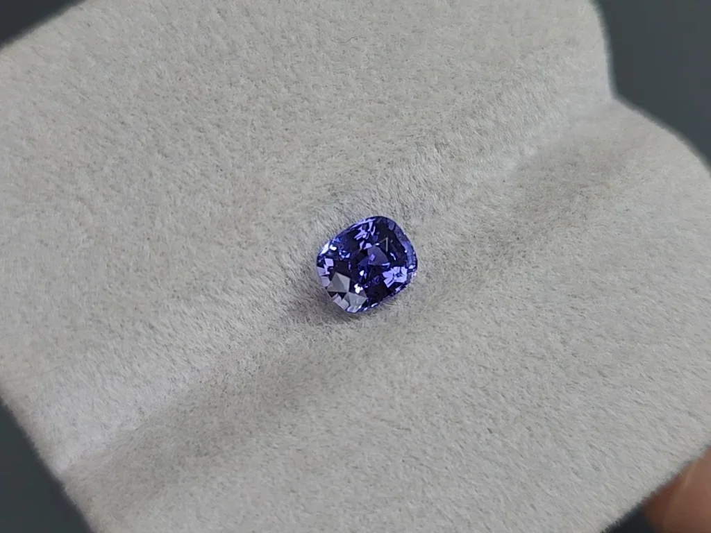 Blue sapphire cushion cut 1.02 carats, Sri Lanka Image №4