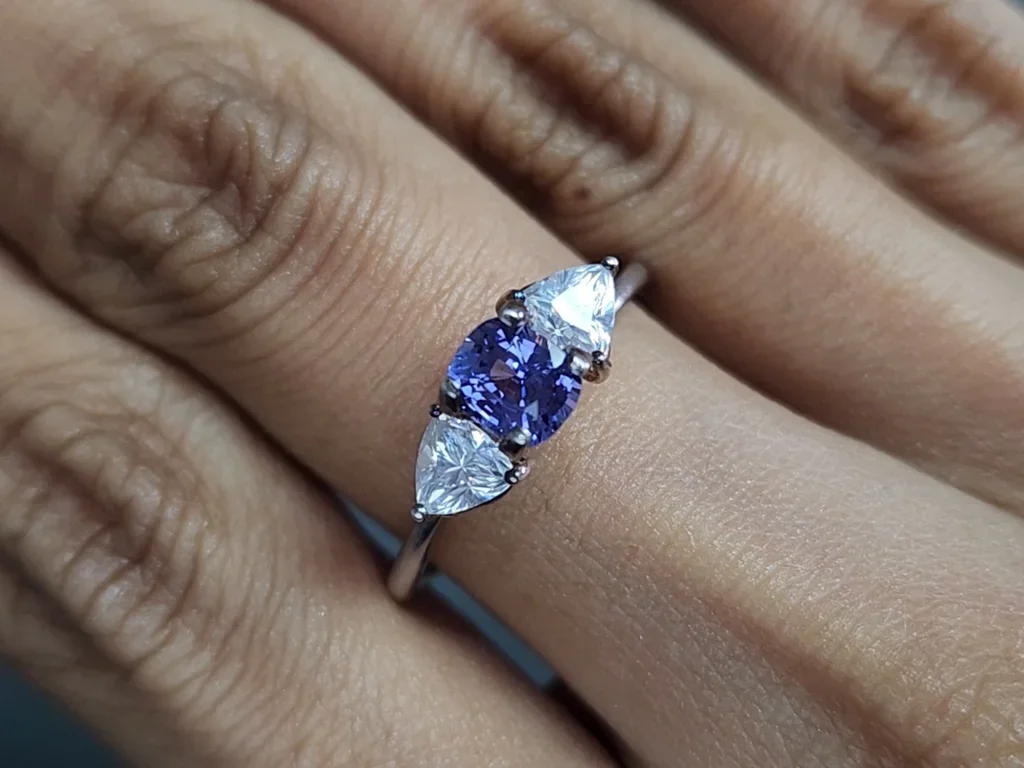 Blue sapphire cushion cut 1.02 carats, Sri Lanka Image №5