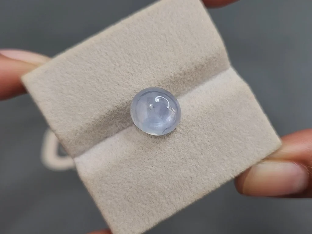 Star unheated  sapphire cabochon cut 8.34 carats, Burma (Myanmar) Image №6
