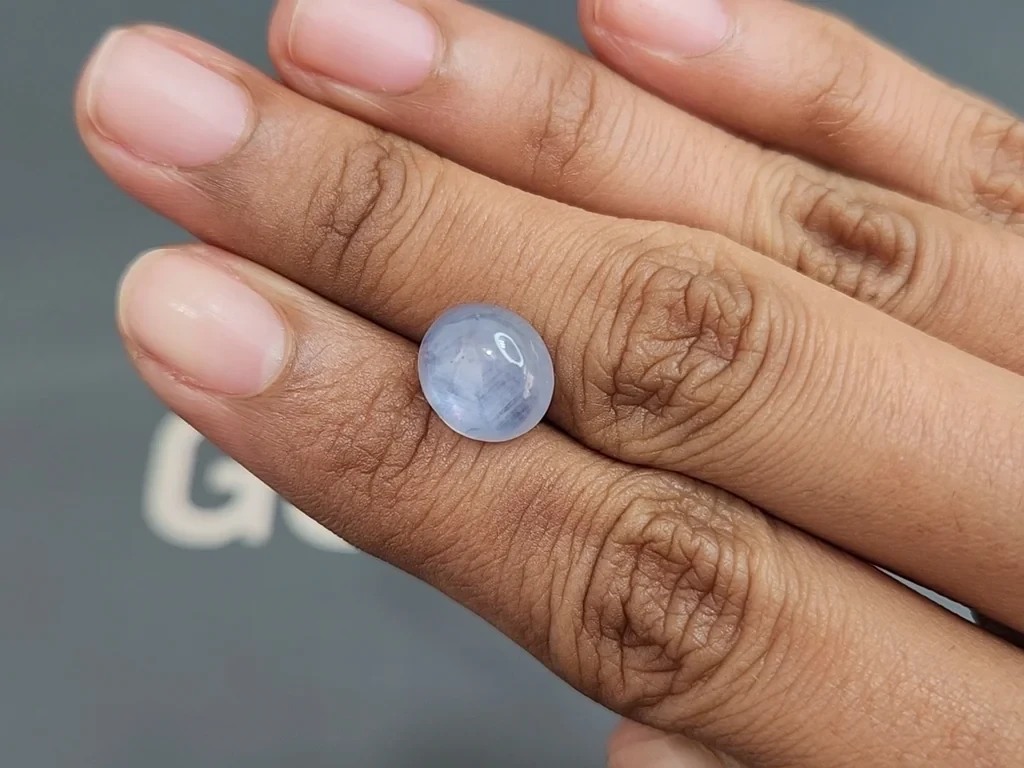 Star unheated  sapphire cabochon cut 8.34 carats, Burma (Myanmar) Image №2