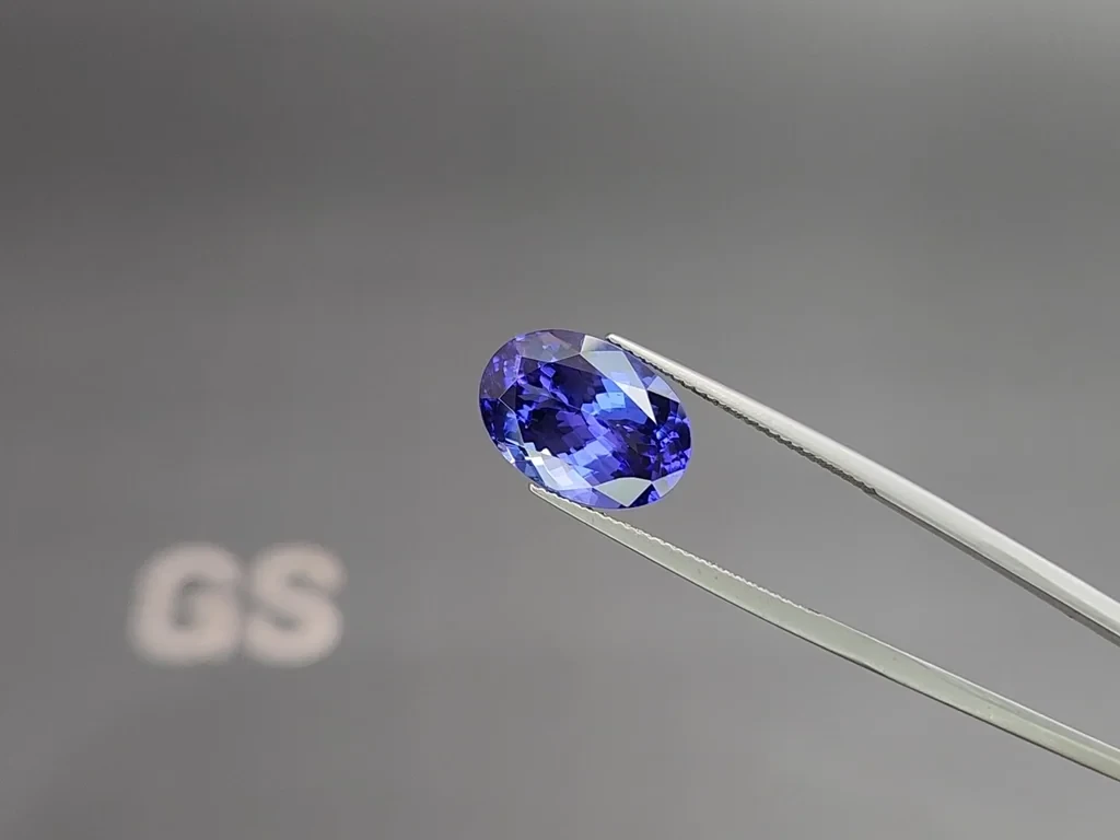 Tanzanite oval cut 7.76 carats, Tanzania Image №3
