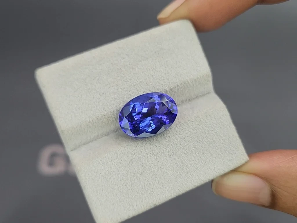 Tanzanite oval cut 7.76 carats, Tanzania Image №4