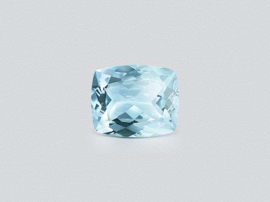 Aquamarine cushion cut 3.21 carats, Madagascar  Image №1