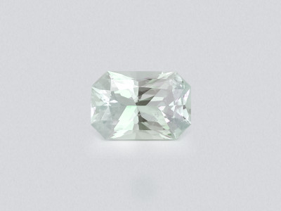 Kunzite light green radiant cut 7.69 carats, Pakistan photo